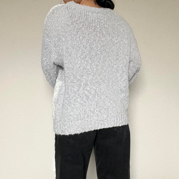 Grey Floral Sweater - Picture 4 of 8